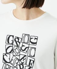 PHKEF14150 GEORGES RECH(小さいサイズ)(メゾン ドゥ サンク) ベアテンロゴ刺繍カットソー ホワイト