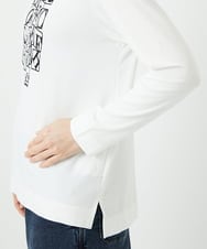 PHKEF14150 GEORGES RECH(小さいサイズ)(メゾン ドゥ サンク) ベア天竺ロゴプルオーバー ホワイト