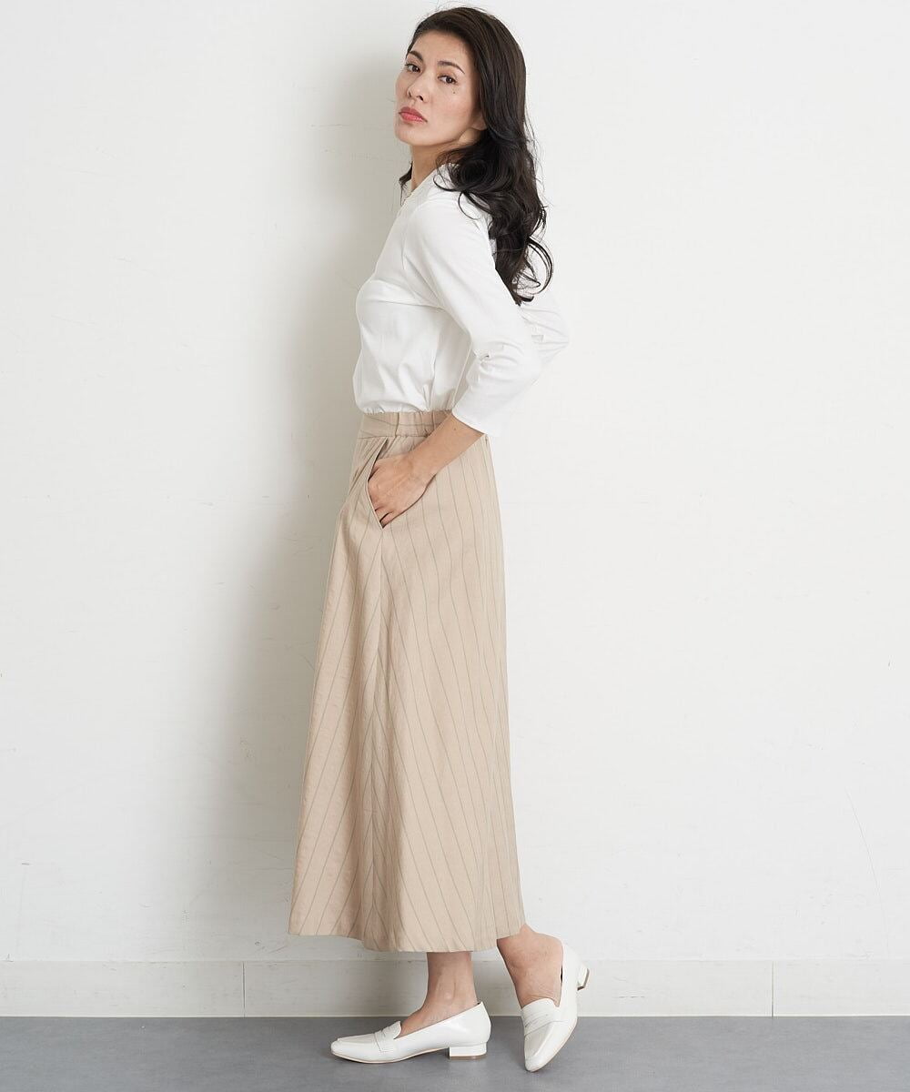 PHKET28230 GEORGES RECH(小さいサイズ)(メゾン ドゥ サンク) 8分袖コットンスムース刺繍カットソー ホワイト