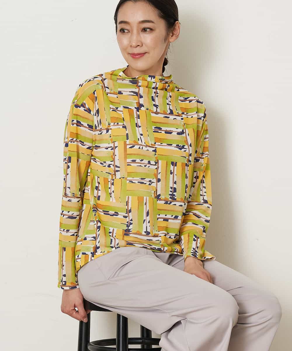 洗える プリントボトルネックカットソー カットソー Tシャツ Georges Rech 小さいサイズ メゾン ドゥ サンク イトキンオンラインストア 洗える プリントボトルネックカットソー カットソー Tシャツ Georges Rech 小さいサイズ メゾン ドゥ サンク イトキンオンラインストア