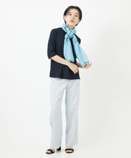 PHKGA17170 GEORGES RECH(小さいサイズ)(メゾン ドゥ サンク)  [日本製]ストレッチリブカットソー ホワイト