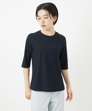 PHKGA17170 GEORGES RECH(小さいサイズ)(メゾン ドゥ サンク)  [日本製]ストレッチリブカットソー ホワイト