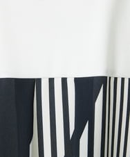 PHKGA18290 GEORGES RECH(小さいサイズ)(メゾン ドゥ サンク) バックシャン幾何プリントカットソー ネイビー