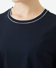 PHKGA18290 GEORGES RECH(小さいサイズ)(メゾン ドゥ サンク) バックシャン幾何プリントカットソー ネイビー