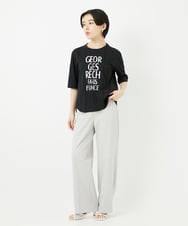PHKGA37180 GEORGES RECH(小さいサイズ)(メゾン ドゥ サンク) ピンタックロゴカットソー ブルーグリーン