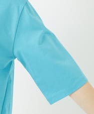 PHKGA37180 GEORGES RECH(小さいサイズ)(メゾン ドゥ サンク) ピンタックロゴカットソー ブルーグリーン