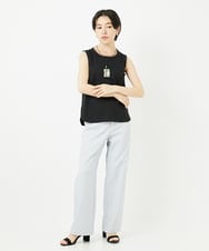 PHKGA38130 GEORGES RECH(小さいサイズ)(ヒロココシノ) チュールシルケットタンクトップ ブルーグリーン
