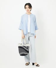 PHKGA38130 GEORGES RECH(小さいサイズ)(ヒロココシノ) チュールシルケットタンクトップ ブルーグリーン