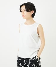 PHKGA38130 GEORGES RECH(小さいサイズ)(ヒロココシノ) チュールシルケットタンクトップ ブルーグリーン