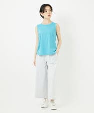 PHKGA38130 GEORGES RECH(小さいサイズ)(ヒロココシノ) チュールシルケットタンクトップ ブルーグリーン