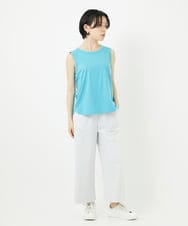 PHKGA38130 GEORGES RECH(小さいサイズ)(ヒロココシノ) チュールシルケットタンクトップ ブルーグリーン