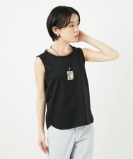 PHKGA38130 GEORGES RECH(小さいサイズ)(ヒロココシノ) チュールシルケットタンクトップ ブルーグリーン