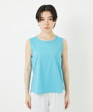 PHKGA38130 GEORGES RECH(小さいサイズ)(ヒロココシノ) チュールシルケットタンクトップ ブルーグリーン