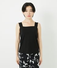 PHKGA46240 GEORGES RECH(小さいサイズ)(メゾン ドゥ サンク)  [2点セット]チュールテープ刺繍タンク付きノースリーブプルオーバー ホワイト