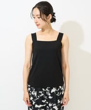 PHKGA46240 GEORGES RECH(小さいサイズ)(メゾン ドゥ サンク)  [2点セット]チュールテープ刺繍タンク付きノースリーブプルオーバー ホワイト