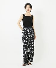 PHKGA46240 GEORGES RECH(小さいサイズ)(メゾン ドゥ サンク)  [2点セット]チュールテープ刺繍タンク付きノースリーブプルオーバー ホワイト