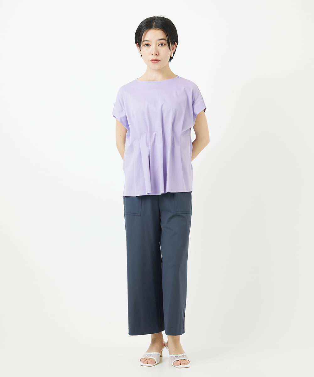 PHKGA48160 GEORGES RECH(小さいサイズ)(メゾン ドゥ サンク) [接触冷感]ウエストタックカットソー ラベンダー