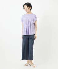 PHKGA48160 GEORGES RECH(小さいサイズ)(メゾン ドゥ サンク) [接触冷感]ウエストタックカットソー ラベンダー
