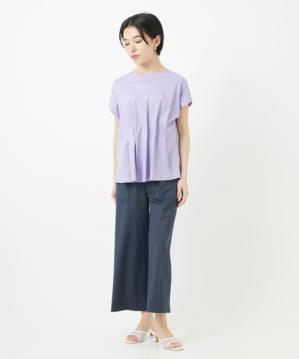 PHKGA48160 GEORGES RECH(小さいサイズ)(メゾン ドゥ サンク) [接触冷感]ウエストタックカットソー ラベンダー