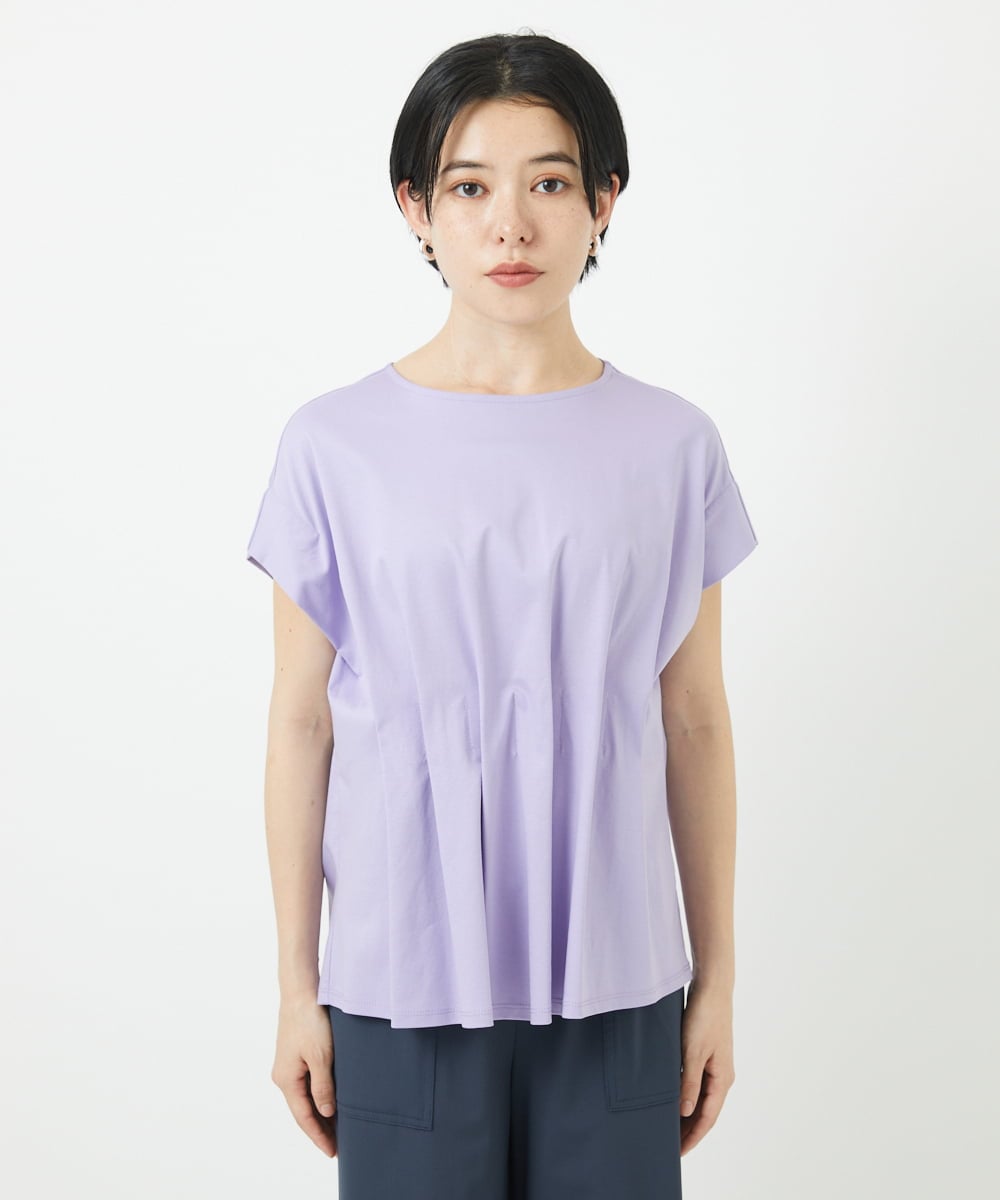 PHKGA48160 GEORGES RECH(小さいサイズ)(メゾン ドゥ サンク) [接触冷感]ウエストタックカットソー ラベンダー