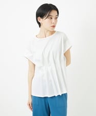 PHKGA48160 GEORGES RECH(小さいサイズ)(メゾン ドゥ サンク) [接触冷感]ウエストタックカットソー ホワイト