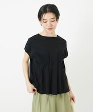 PHKGA48160 GEORGES RECH(小さいサイズ)(メゾン ドゥ サンク) [接触冷感]ウエストタックカットソー ブラック