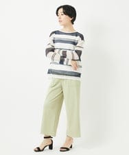 PHKGC81110 GEORGES RECH(小さいサイズ)(メゾン ドゥ サンク)  [日本製/多機能素材]カットジョーゼットタンクトップ アイボリー