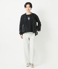 PHKGC81110 GEORGES RECH(小さいサイズ)(メゾン ドゥ サンク)  [日本製/多機能素材]カットジョーゼットタンクトップ アイボリー