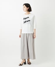 PHKGD08190 GEORGES RECH(小さいサイズ)(メゾン ドゥ サンク) スムースジャージーロゴ刺繍カットソー ブルー