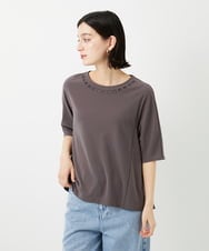 PHKGD11230 GEORGES RECH(小さいサイズ)(メゾン ドゥ サンク)  [セットアップ対応]ドライタッチジャージーセミフレアプルオーバー ベージュ