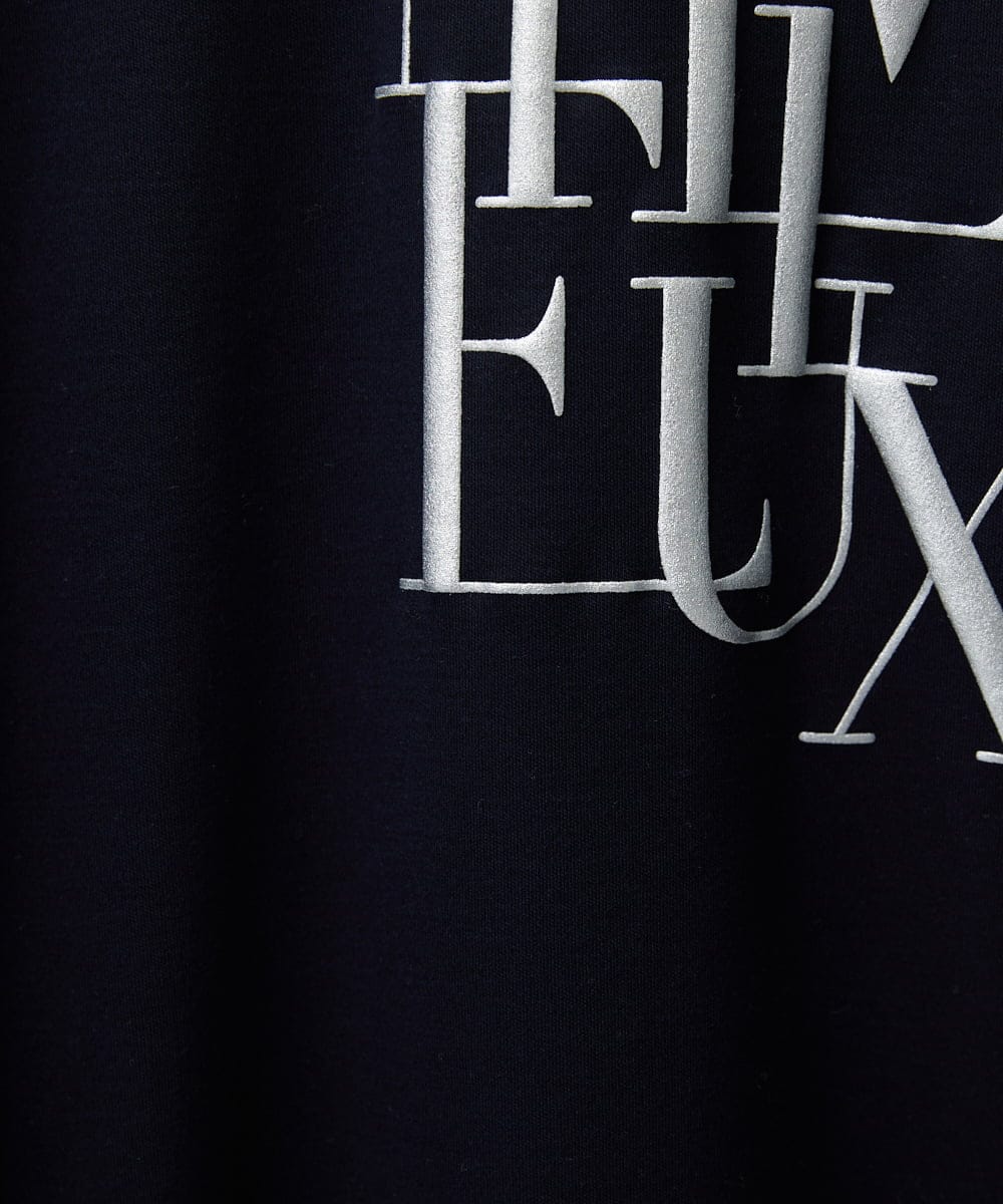 PHKGD16180 GEORGES RECH(小さいサイズ)(メゾン ドゥ サンク) メタリックロゴプリント5分袖カットソー ホワイト