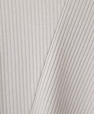 PHKGD17150 GEORGES RECH(小さいサイズ)(メゾン ドゥ サンク)  [日本製]バイヤスストレッチリブ5分袖カットソー ライトグレー