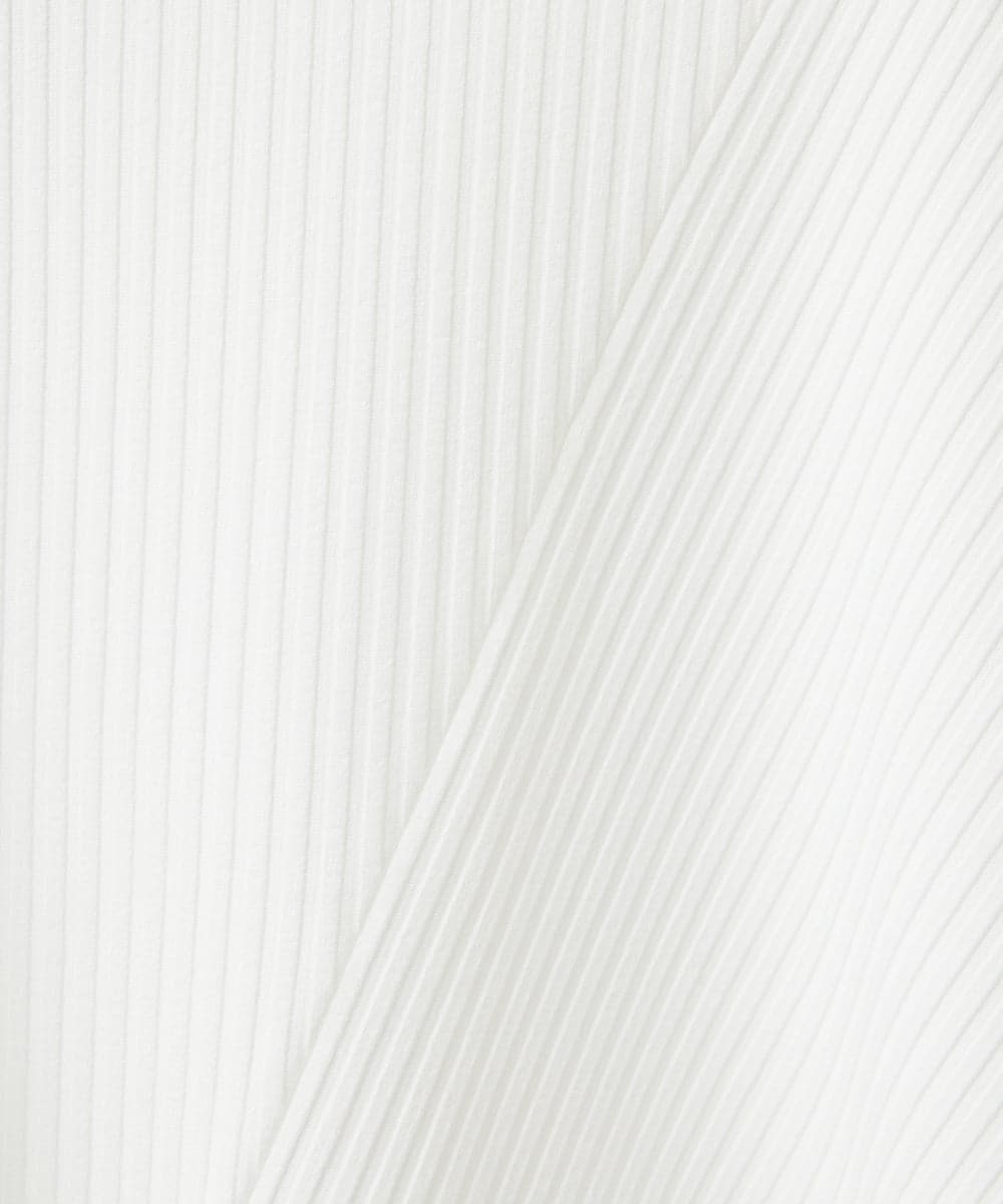 PHKGD17150 GEORGES RECH(小さいサイズ)(メゾン ドゥ サンク)  [日本製]バイヤスストレッチリブ5分袖カットソー ライトグレー