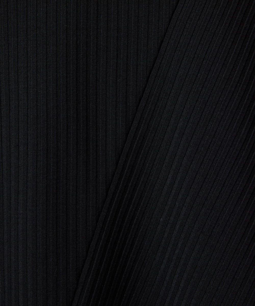 PHKGD17150 GEORGES RECH(小さいサイズ)(メゾン ドゥ サンク)  [日本製]バイヤスストレッチリブ5分袖カットソー ライトグレー