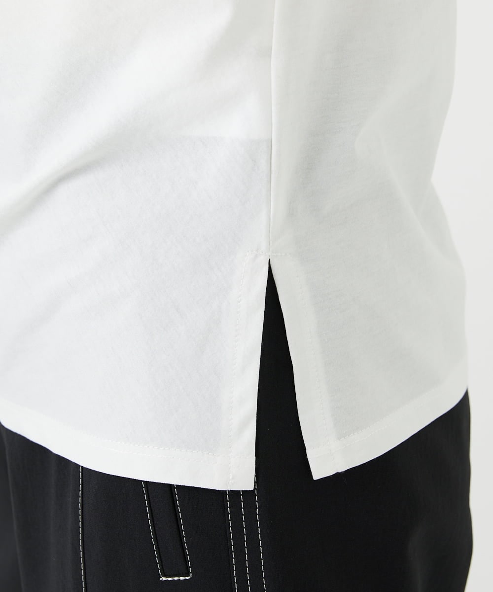 PHKGD18190 GEORGES RECH(小さいサイズ)(メゾン ドゥ サンク) シャーリングカットソー ホワイト