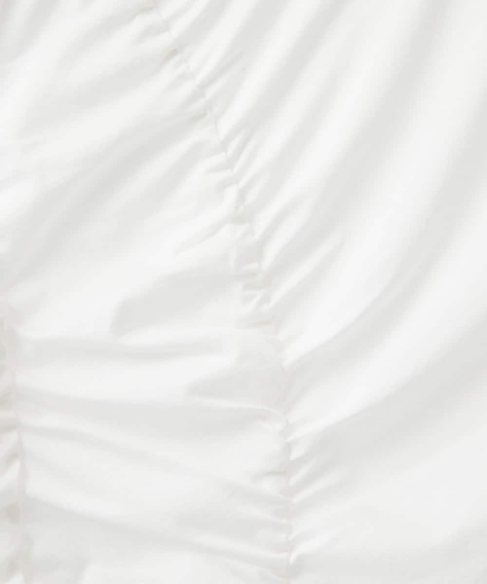 PHKGD18190 GEORGES RECH(小さいサイズ)(メゾン ドゥ サンク) シャーリングカットソー ホワイト