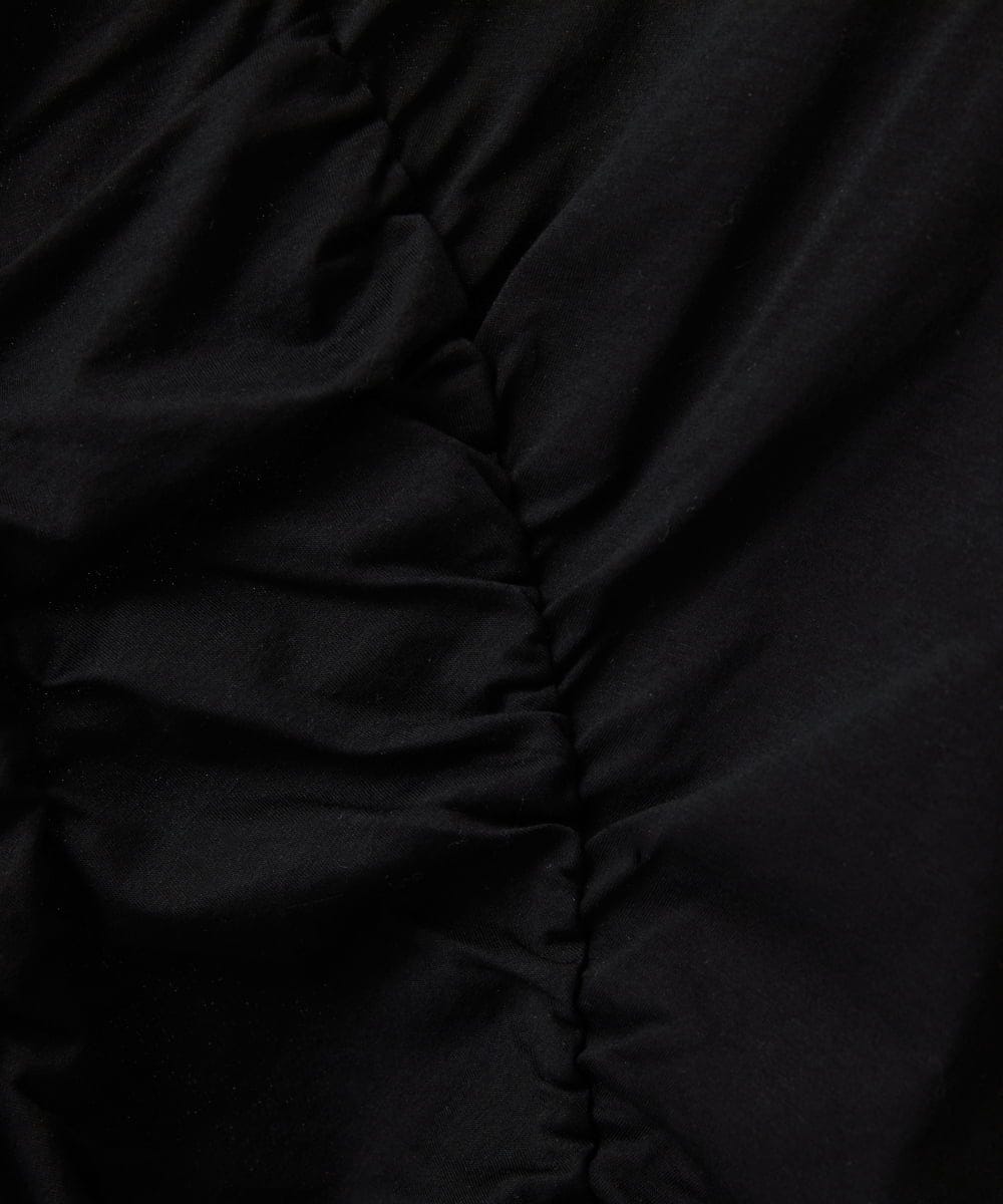 PHKGD18190 GEORGES RECH(小さいサイズ)(メゾン ドゥ サンク) シャーリングカットソー ホワイト