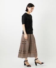 PHKGD18190 GEORGES RECH(小さいサイズ)(メゾン ドゥ サンク) シャーリングカットソー ホワイト