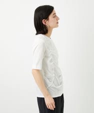 PHKGD18190 GEORGES RECH(小さいサイズ)(メゾン ドゥ サンク) シャーリングカットソー ホワイト