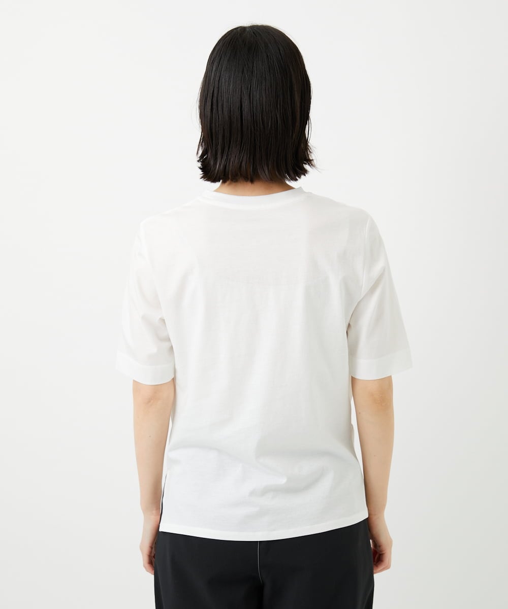 PHKGD18190 GEORGES RECH(小さいサイズ)(メゾン ドゥ サンク) シャーリングカットソー ホワイト