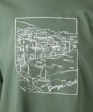 PHKGD24150 GEORGES RECH(小さいサイズ)(メゾン ドゥ サンク) [接触冷感]ドライコットン刺繍カットソー カーキ