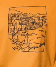 PHKGD24150 GEORGES RECH(小さいサイズ)(メゾン ドゥ サンク) [接触冷感]ドライコットン刺繍カットソー カーキ