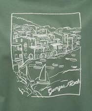 PHKGD24150 GEORGES RECH(小さいサイズ)(メゾン ドゥ サンク) [接触冷感]ドライコットン刺繍カットソー カーキ