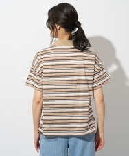 PHKGD25230 GEORGES RECH(小さいサイズ)(メゾン ドゥ サンク) マルチボーダーポロシャツ ベージュ