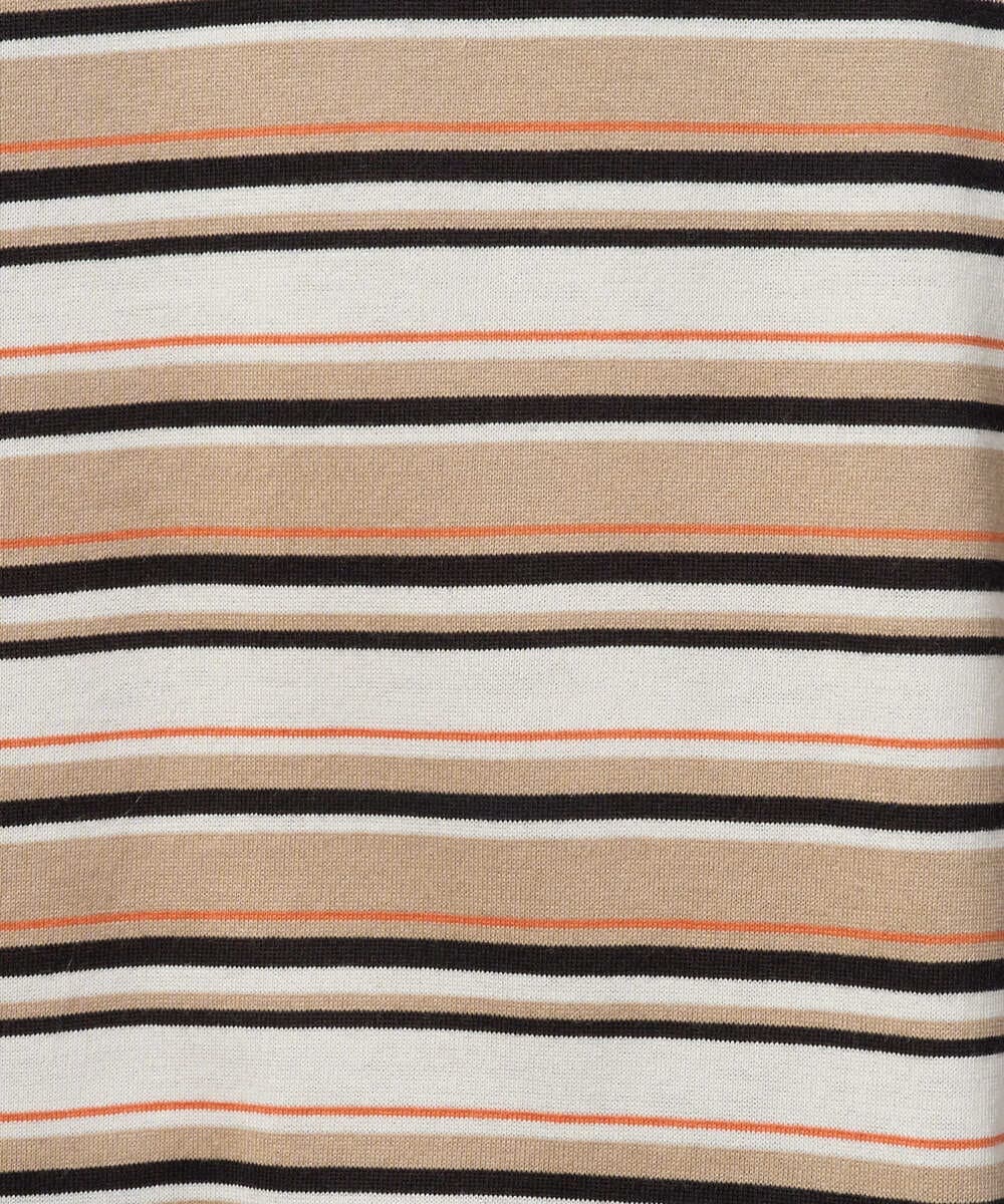 PHKGD25230 GEORGES RECH(小さいサイズ)(メゾン ドゥ サンク) マルチボーダーポロシャツ ベージュ