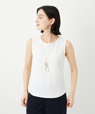 PHKGD27130 GEORGES RECH(小さいサイズ)(メゾン ドゥ サンク)  [日本製]2WAYリブタンクトップ ライトグレー