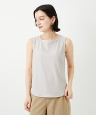 PHKGD27130 GEORGES RECH(小さいサイズ)(メゾン ドゥ サンク)  [日本製]2WAYリブタンクトップ ライトグレー