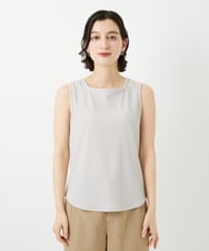 PHKGD27130 GEORGES RECH(小さいサイズ)(メゾン ドゥ サンク)  [日本製]2WAYリブタンクトップ ライトグレー