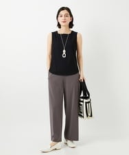 PHKGD27130 GEORGES RECH(小さいサイズ)(メゾン ドゥ サンク)  [日本製]2WAYリブタンクトップ ライトグレー