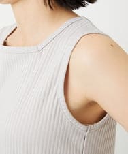 PHKGD27130 GEORGES RECH(小さいサイズ)(メゾン ドゥ サンク)  [日本製]2WAYリブタンクトップ ライトグレー